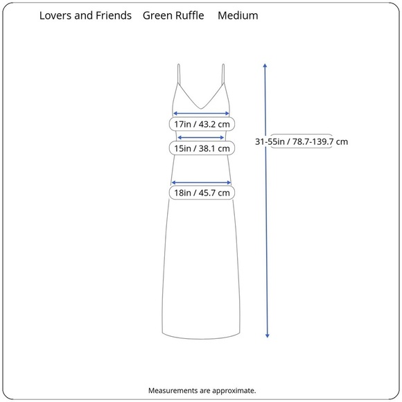 Lovers + Friends Evergreen Gown Draped Ruched Asymmetric Ruffled Medium - Picture 15 of 16